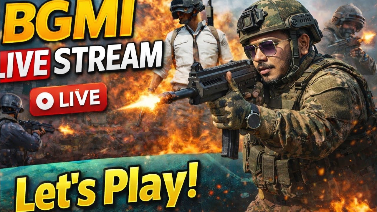 BGMI live stream with Joyboy, ami aru and rishav Mama