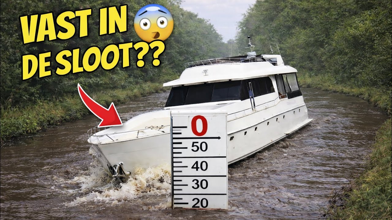 1,3 METER DIEPGANG IN 1 METER DIEPE SLOOT - KAN HET?