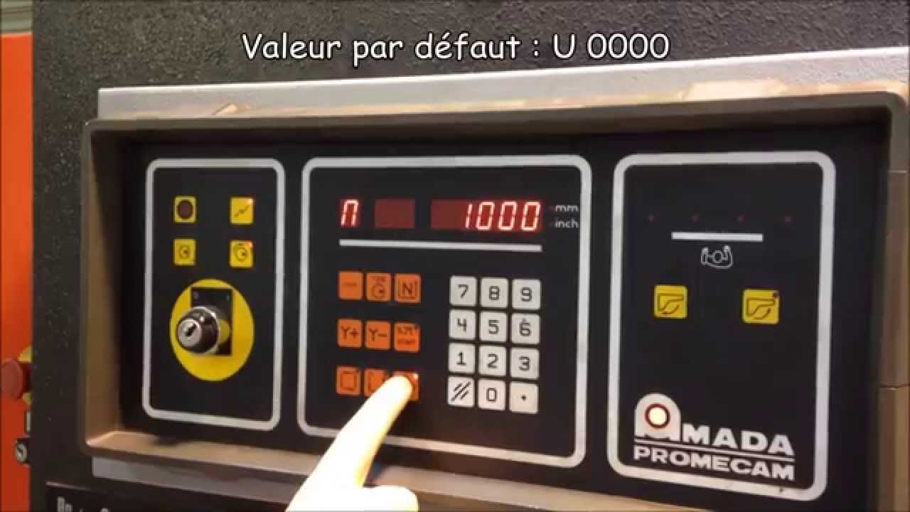 Mode opératoire Programmation Cisaille Guillotine