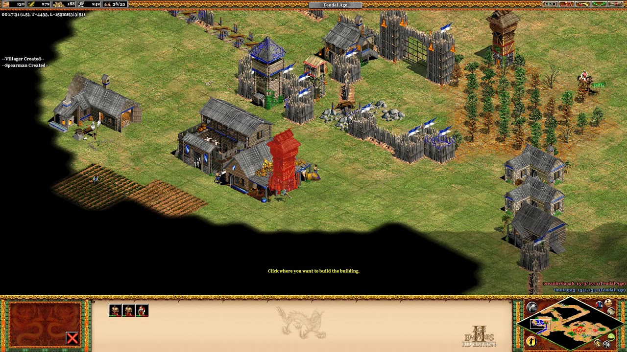 AOEHD 1v1, Chinese vs. Slavs - Post Imp & Map Control - muvup15