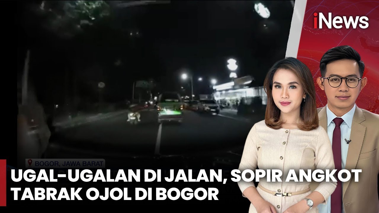 Sopir Angkot Ugal-ugalan Tabrak Pengemudi Ojol di Bogor, Aksinya Viral | iNews Pagi 10/01