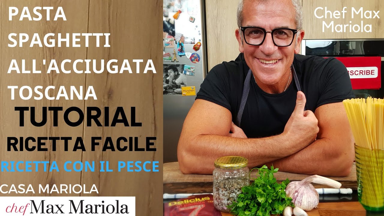 SPAGHETTI CON ACCIUGATA TOSCANA -TUTORIAL - ricetta di ChefMaxMariola