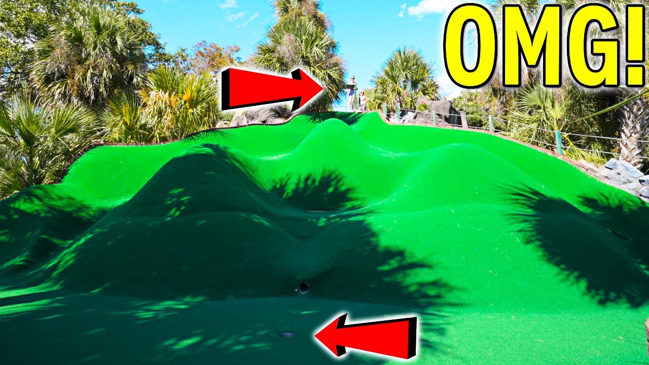 The WORLD'S BIGGEST Mini Golf Hole!