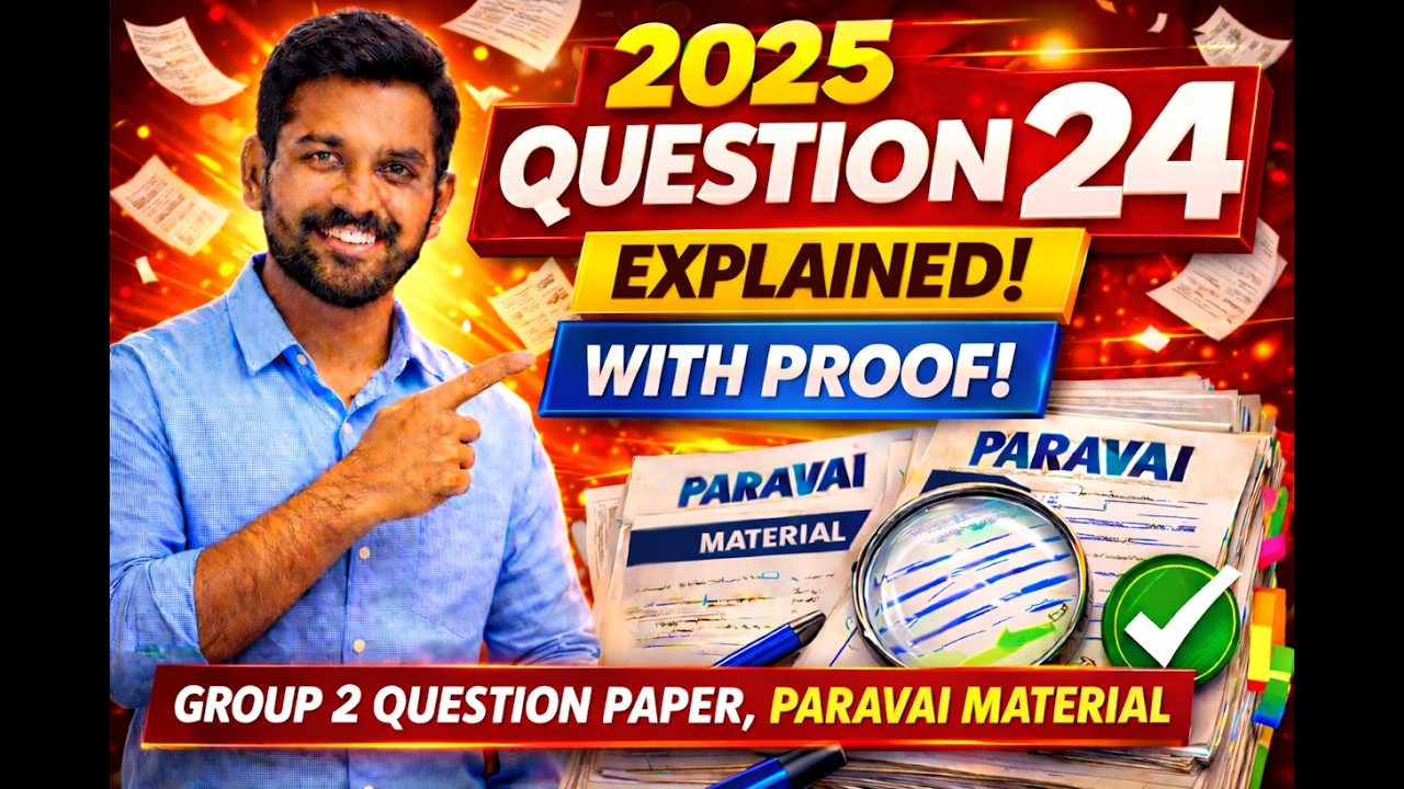 GENERAL ENGLISH - GROUP 2 - QUESTION 24 (WITH PROOF PARAVAI MATERIAL)