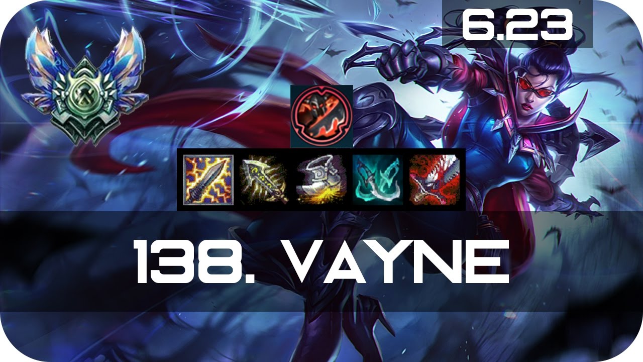 Vayne Bot vs Vayne Diamond Preseason 7 Season 7 s7 Patch 6.23 2017 Gameplay Guide Build
