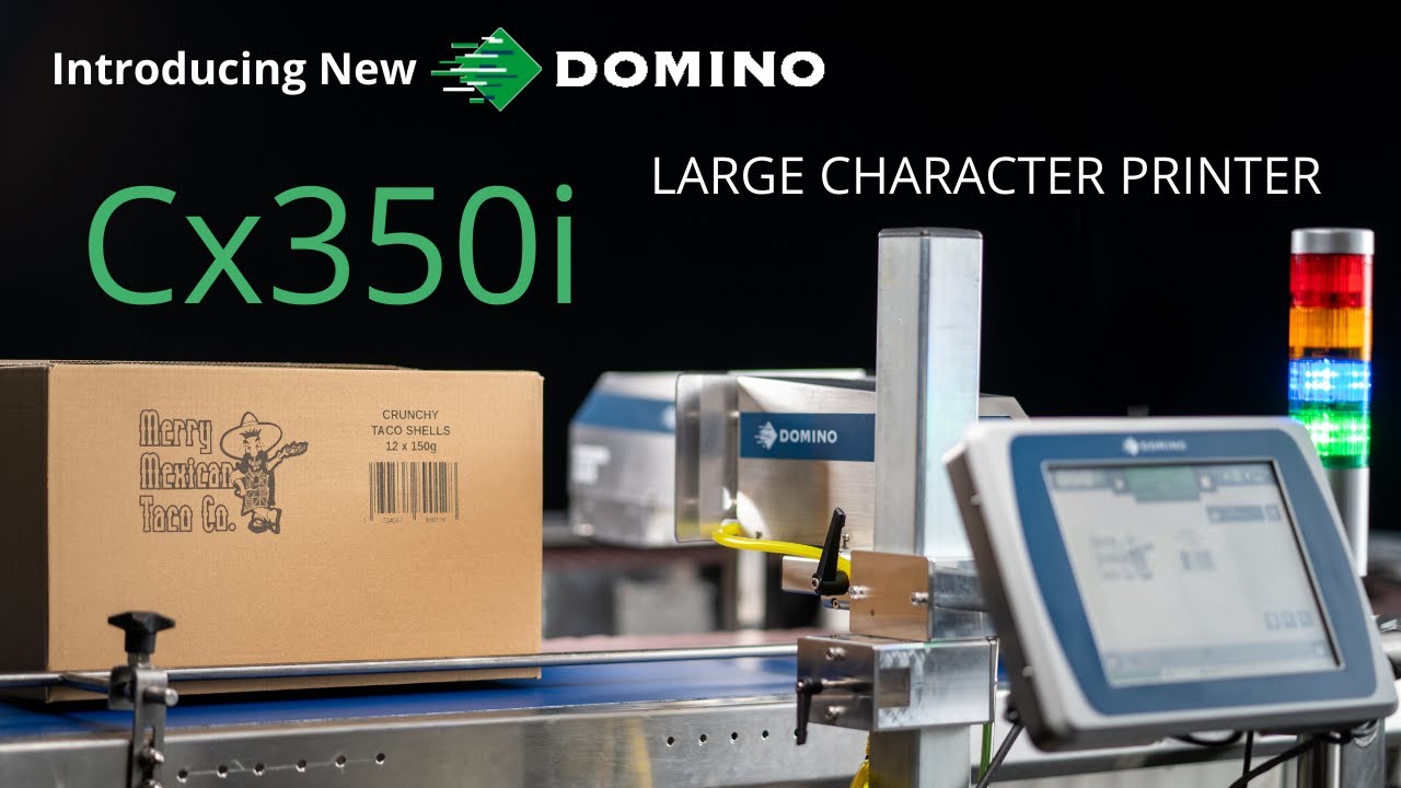 Domino Cx350i – Big on Box Coding: High-Resolution Large Character PrinterDescription: