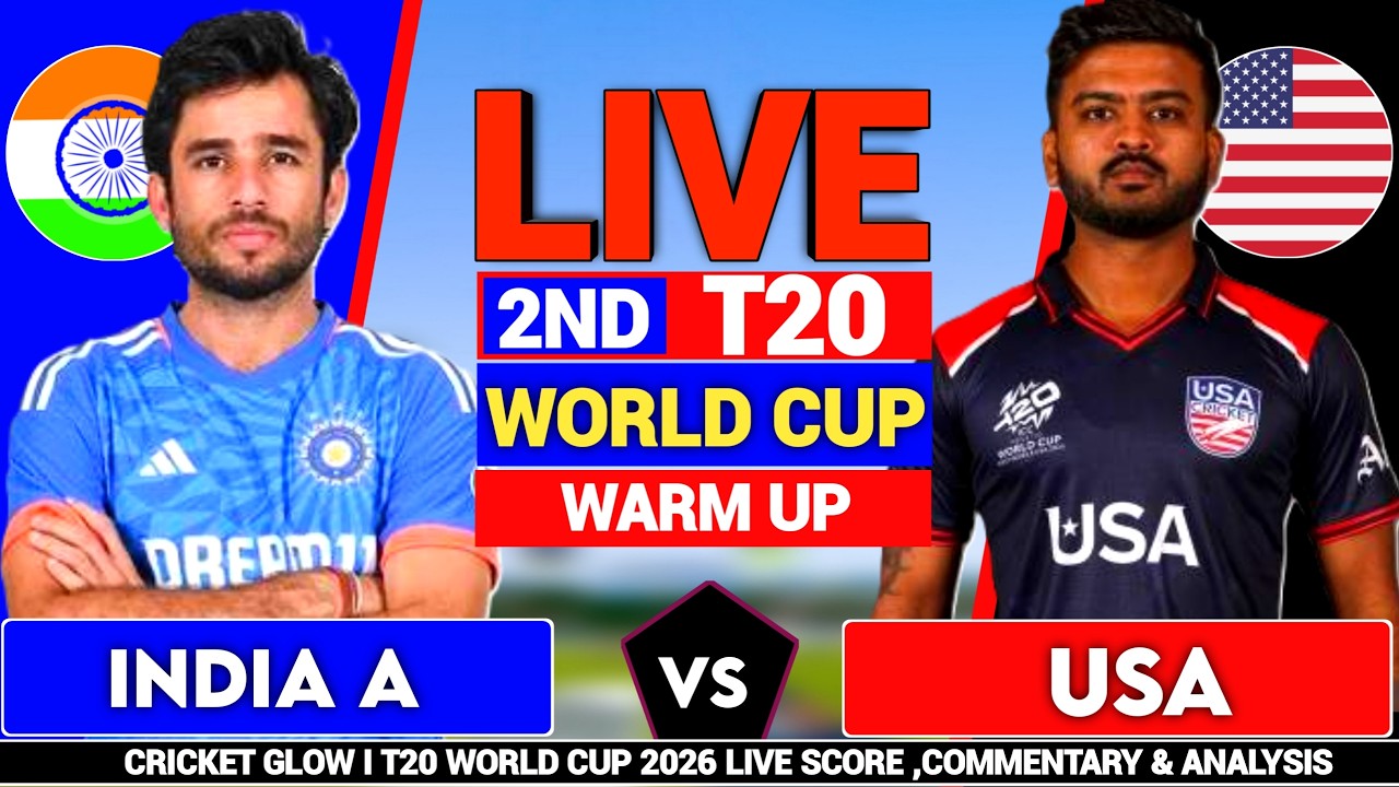 🔴Live: India vs USA, ICC T20 World Cup Worm-Up |  | IND vs USA | live Score, Commentary & Analysis