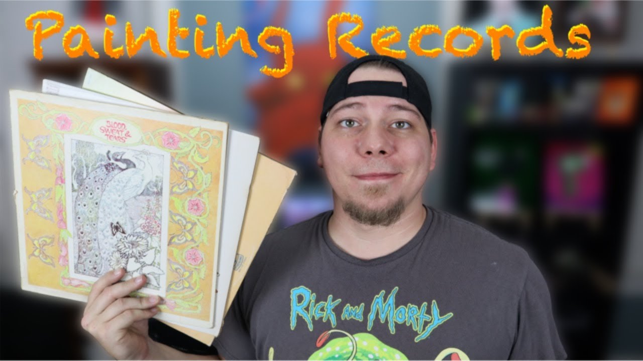 Painting Vinyl Records in Different Art Styles