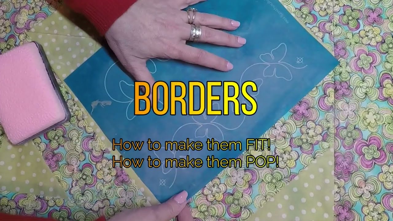 Marking borders to fit and to pop!