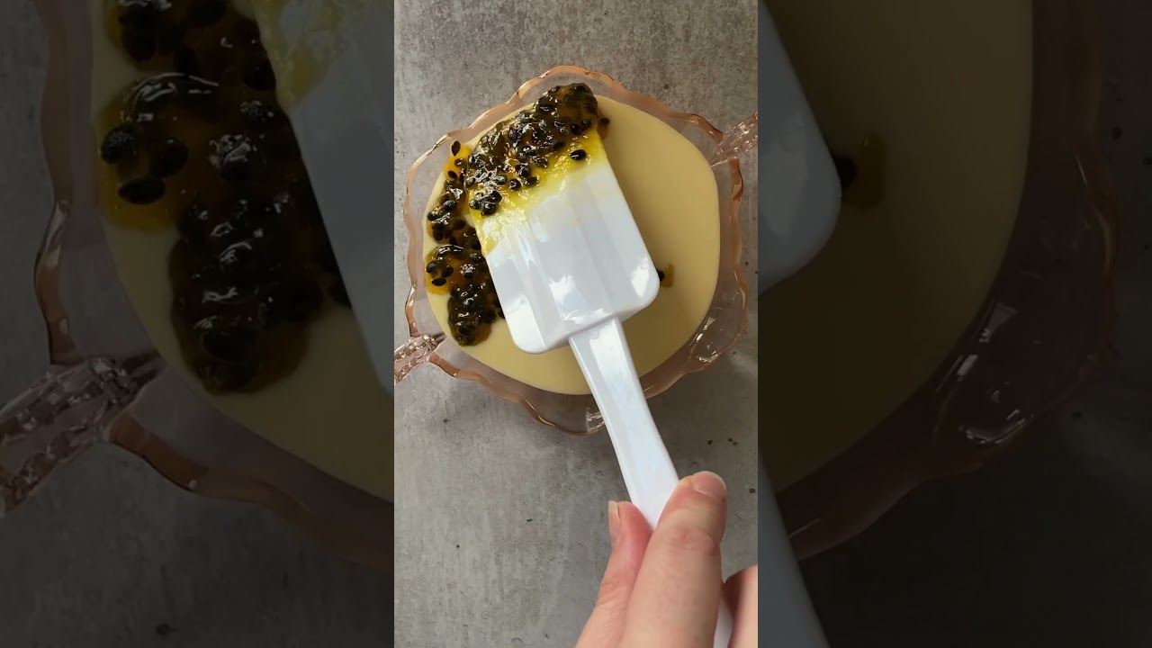 Brazilian Passionfruit Mousse #recipe #nobake