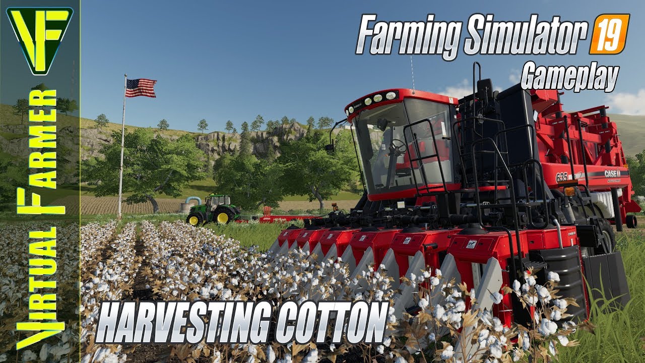 FARMING SIMULATOR 19 GAMEPLAY: HARVESTING COTTON