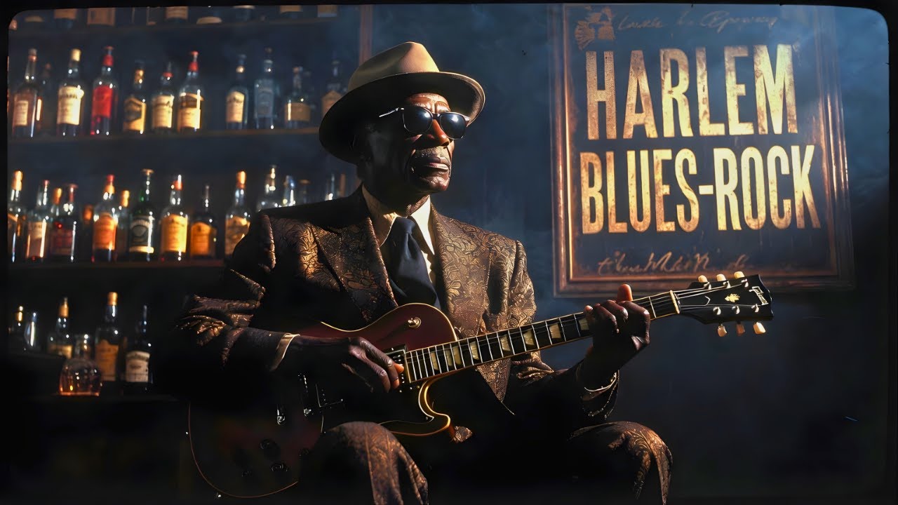 Harlem Blues Rock | Slow & Heavy Guitar Mix (1960s Vibe)