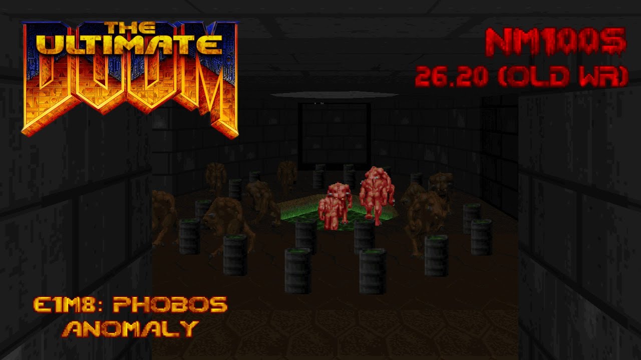 Ultimate Doom: E1M8 NM100S in 26.20 (Old WR)