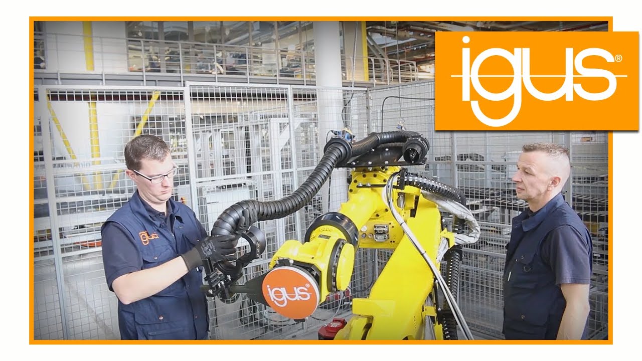 Kabelmontage am Roboter - triflex® RS DE