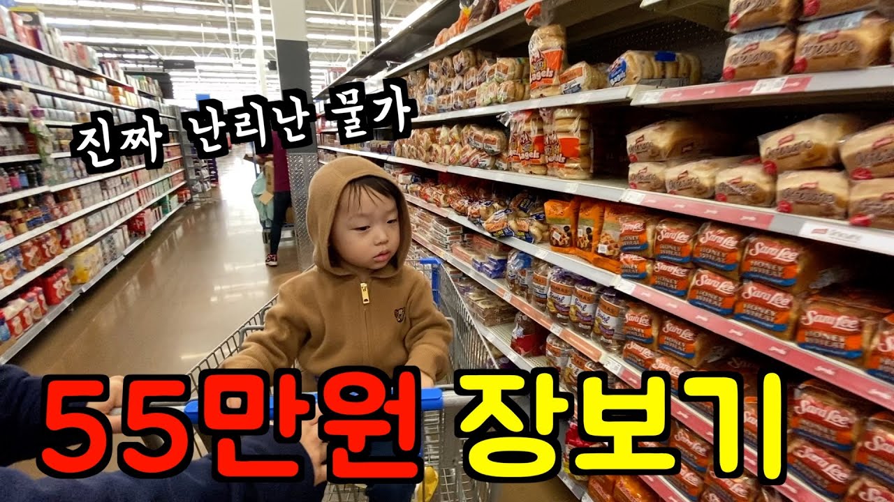 미국 일상 🇺🇸 벌써부터 난리난 (미국 물가 폭등) 55만원 장보기 🛒 갱시기 김치죽, 우하루네 야매빵집 또 오픈 l 미국 브이로그