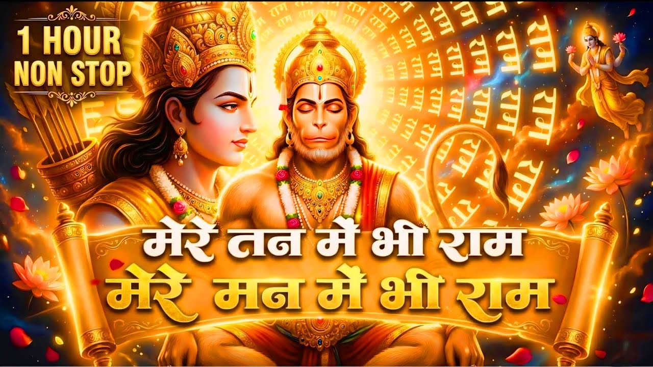 1 Hour Nonstop मेरे तन में भी राम मेरे मन में भी राम | Ram Naam Jap | Powerful Ram Bhajan