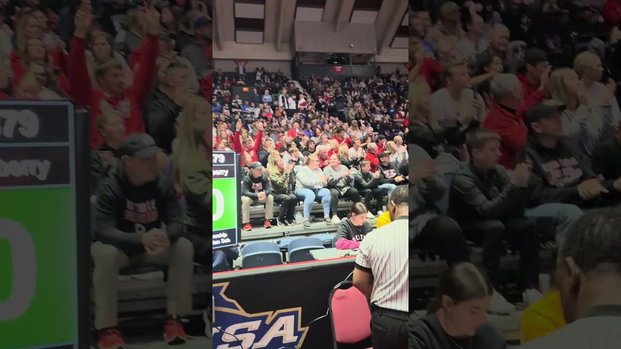 Starting the intros at GHSA State Wrestling Finals. 