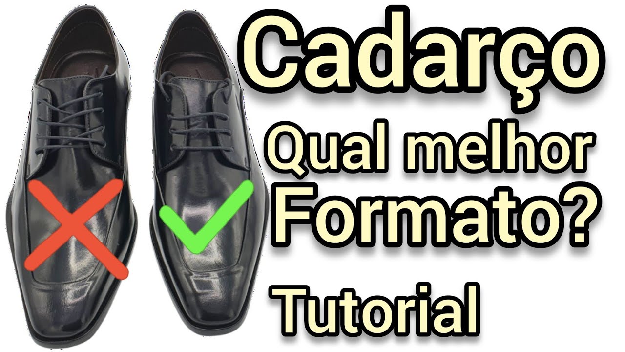 Jeito certo de passar o cadarço no sapato social