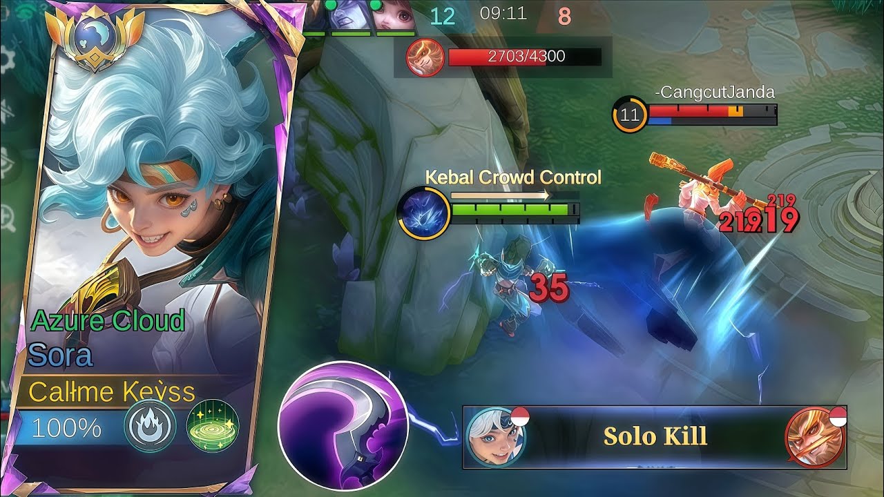 HERO INI TERLALU MUDAH DI KALAHKAN SAMA SORA ! BAHKAN SAMPAI GA ADA PERLAWANAN | SORA MLBB