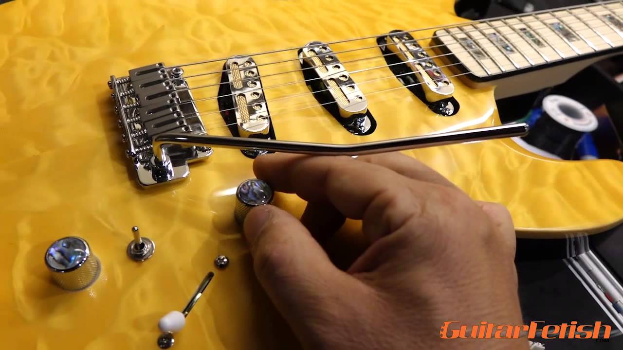 XGP Arched Top Strat Build with GFS Gold Foil Single Coils, MODboard Wah