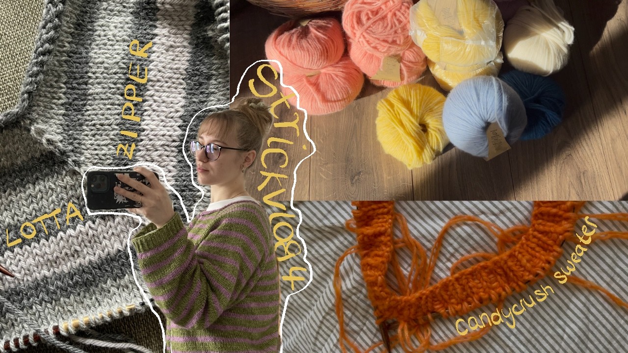 Strick-Vlog 4: Zuhause ankommen, Lotta Zipper Nr. 2, Garn Haul...