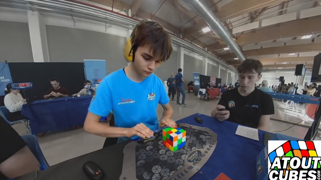 Rubik's cube: 6.63 official average at the Italian Championships 2025 (GAN16)