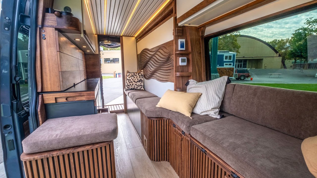 Camper Van w/ Hidden Kitchen - Sleeps 6 - Custom Bathroom