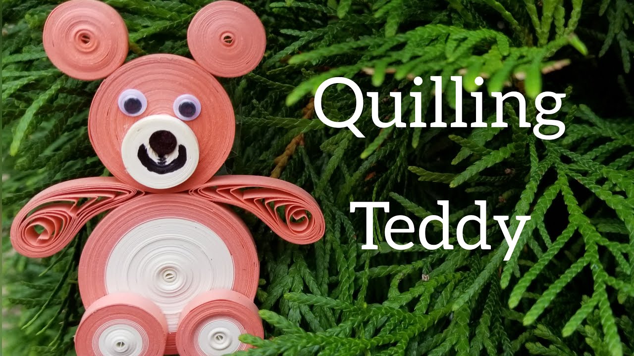 Easy Quilling Teddy | Quilling fridge Magnet | kids DIY | Quilling Tutorial for Kids