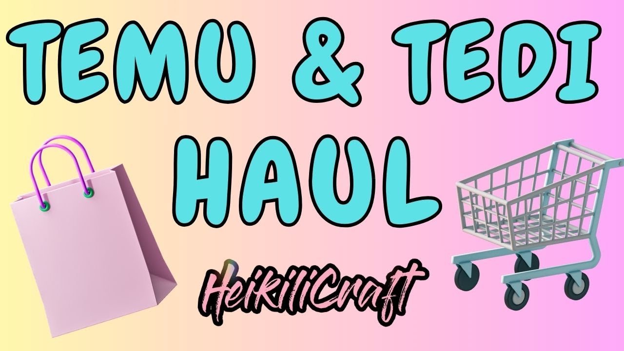 Mein Einkauf bei TEDi und TEMU 🌺 Stanzen und Papier | Bastel HAUL