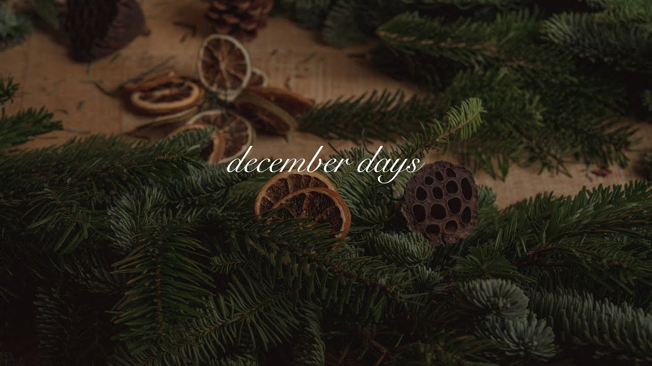 december days | frosty weather, a garland and homemade toffees🎄 [silent vlog]