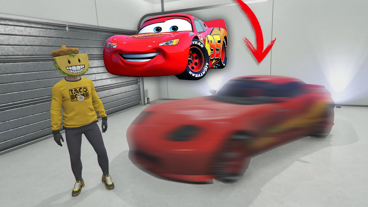 TUNEO UN COCHE COMO RAYO MCQUEEN - GTA V ONLINE
