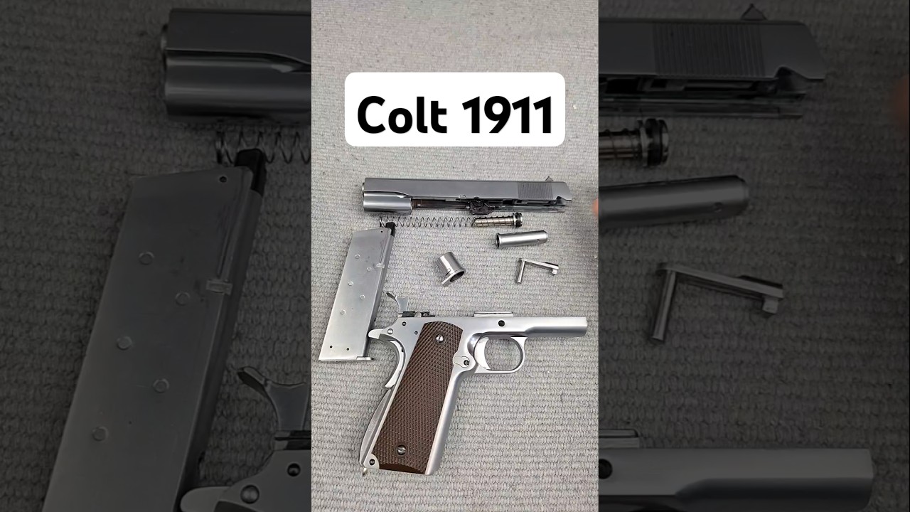 Assembling a Disassembled Colt 1911 Airsoft Pistol | Step-by-Step Rebuild #airsoft #cap