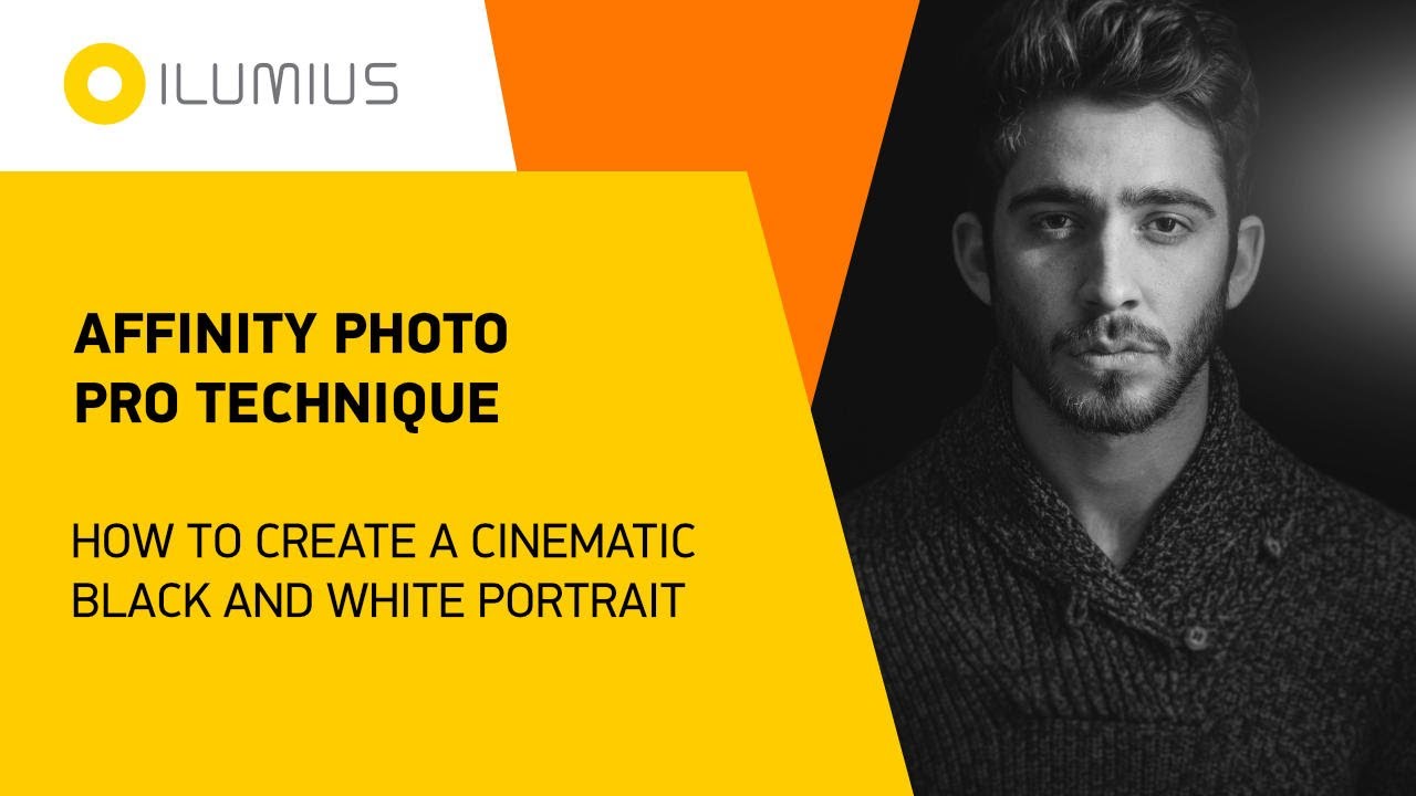FREE AFFINITY PHOTO TUTORIAL: HOW TO CREATE A CINEMATIC BLACK AND WHITE PORTRAIT