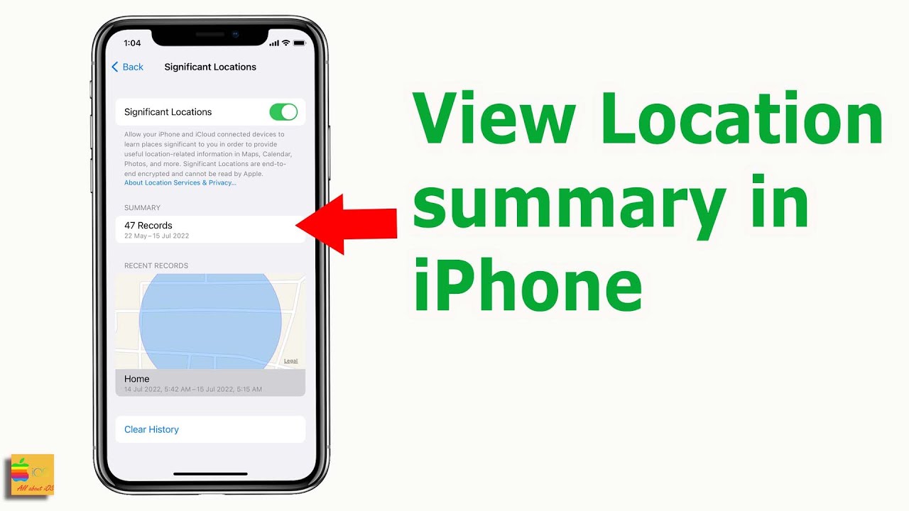 Как просмотреть сводку значимых местоположений в iOS 15 и более поздних версиях