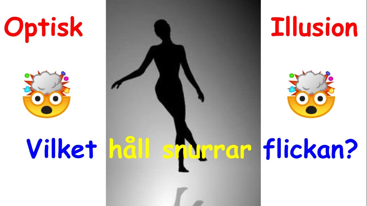 Galen Optisk illusion! Dubbel Verklighet - Vilket H&aring;ll snurrar hon?!