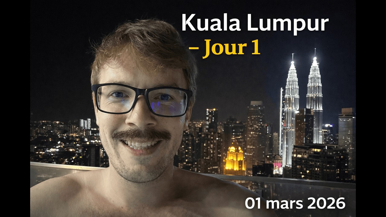 Jour 1 à Kuala Lumpur 🇲🇾 Piscine, vue incroyable et marchés locaux