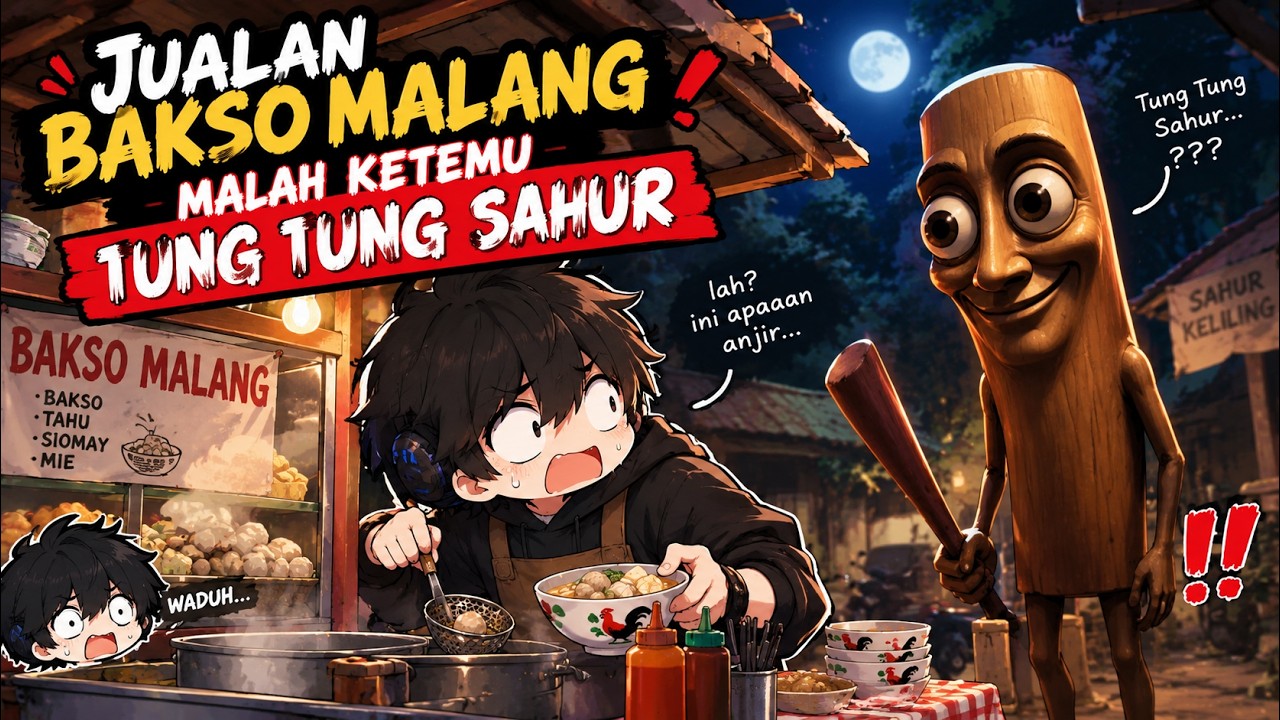 JUALAN BAKSO MALANG MALAH KETEMU TUNG TUNG SAHUR
