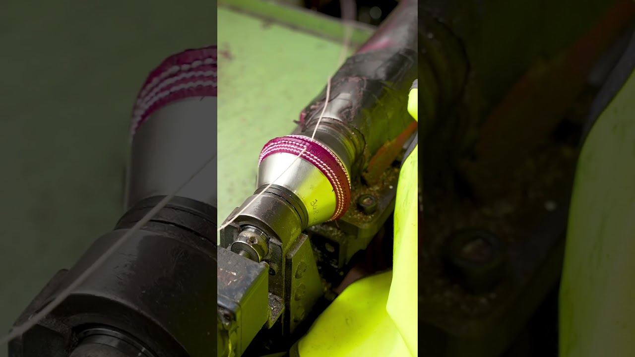 Hand Stitching our Turf Cricket Balls | Kookaburra Cricket