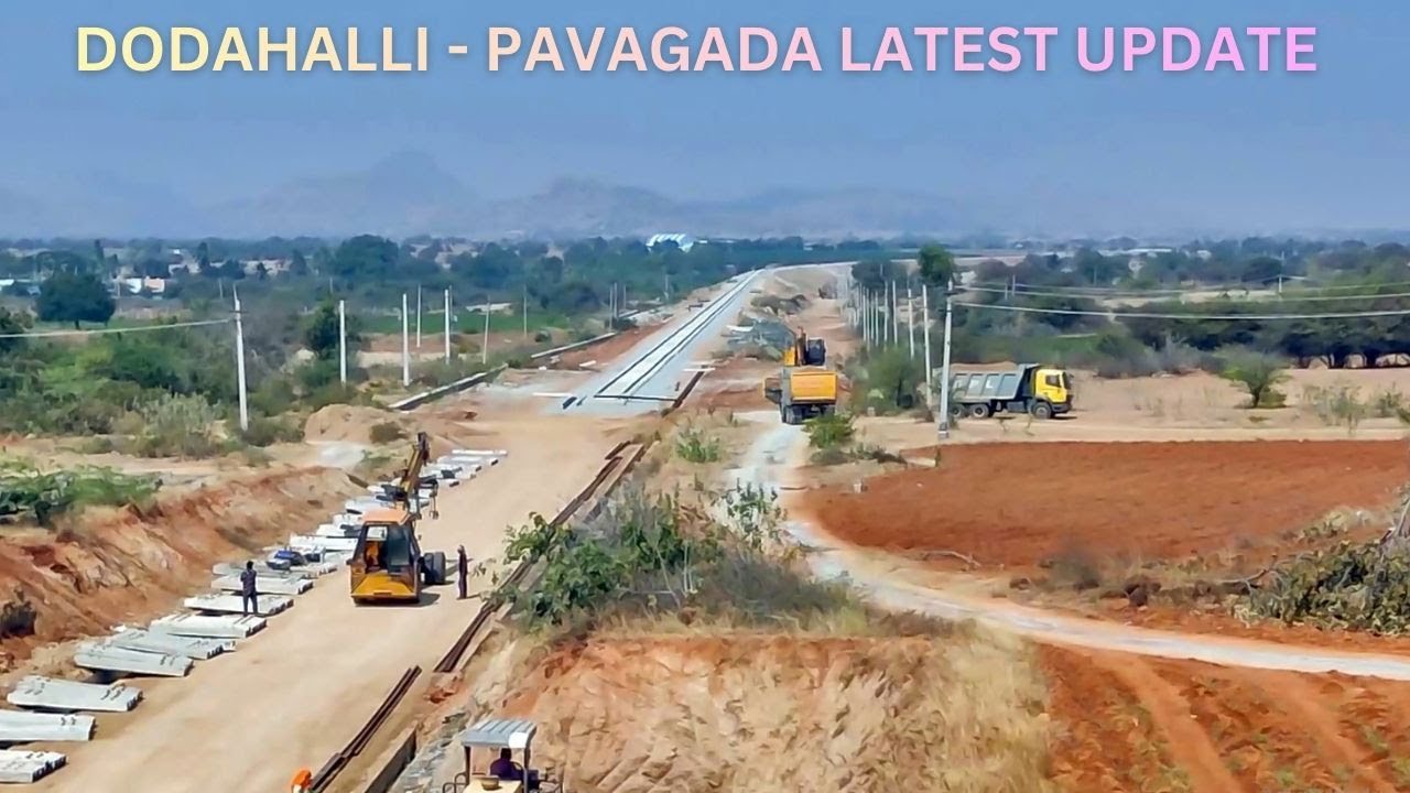 DODAHALLI - PAVAGADA - TUMKUR NEW LINE JAN UPDATE | 90% WORK DONE | CRS by MARCH | Indian Railways