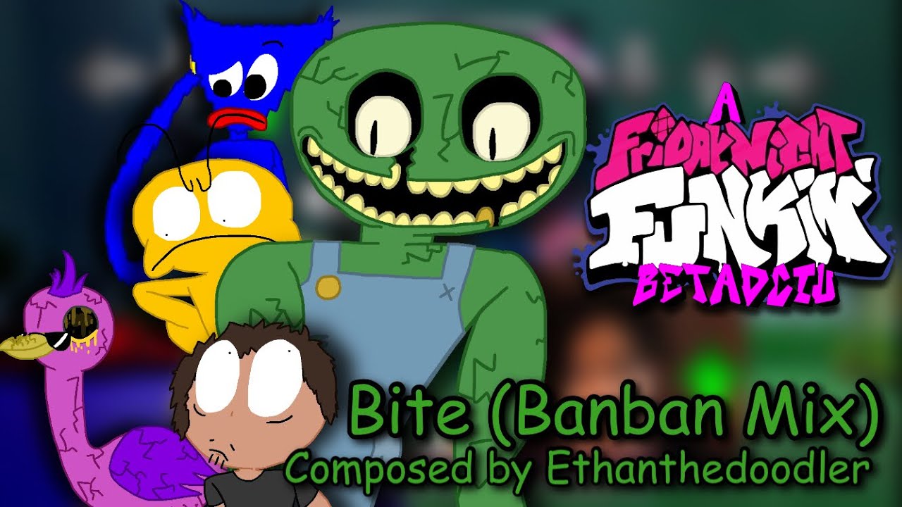 Friday Night Funkin’ || Bite (Banban Mix) but every turn a different cover is used