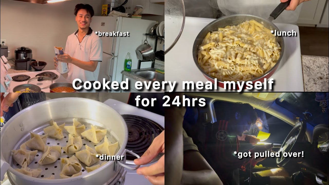 My Long Distance Girlfriend Challenged Me to Cook All My Meals for a Day | Cook with Yb - 1