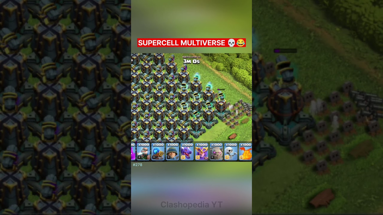 SUPERCELL MULTIVERSE  😂💀 #shorts #clashopedia #clashofclans