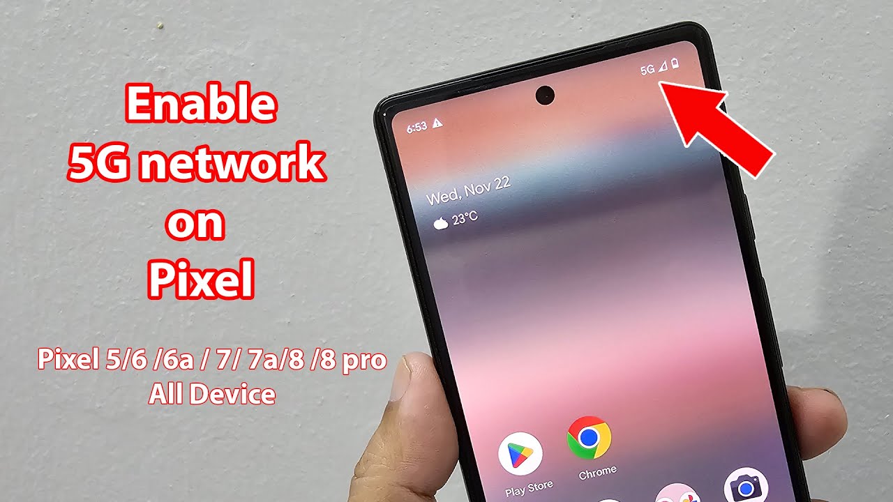 Как включить 5g на Pixel 6a 7a 5a 8 pro 7 pro