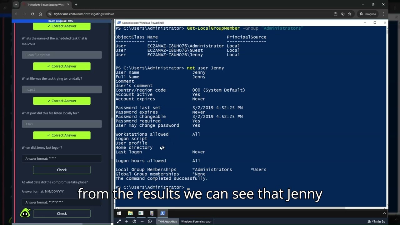 THM - Investigating Windows