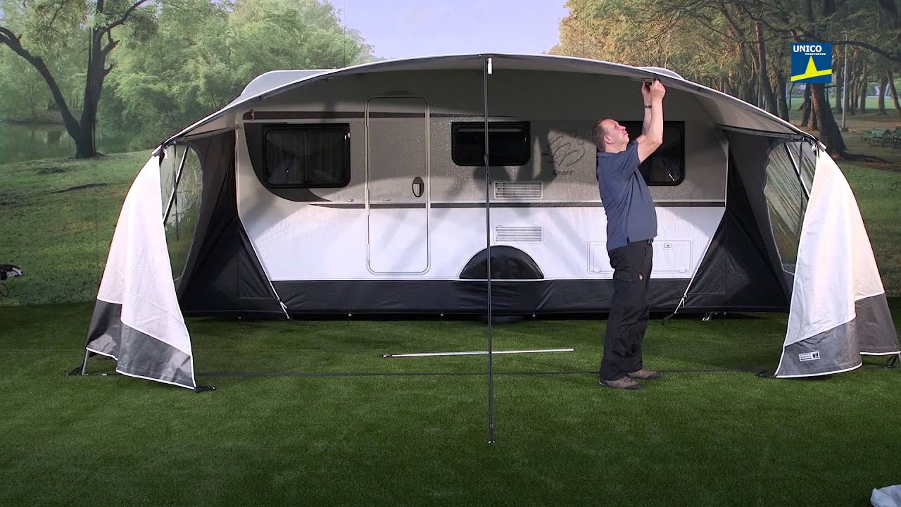 Unico Verona XL - Caravanluifel opzet instructie