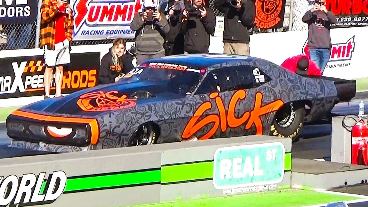 200 SICK WEEK LAUNCHES - ARGUABLY THE QUICKEST STREET-LEGAL CARS BATTLE IT OUT ON THE DRAGSTRIP