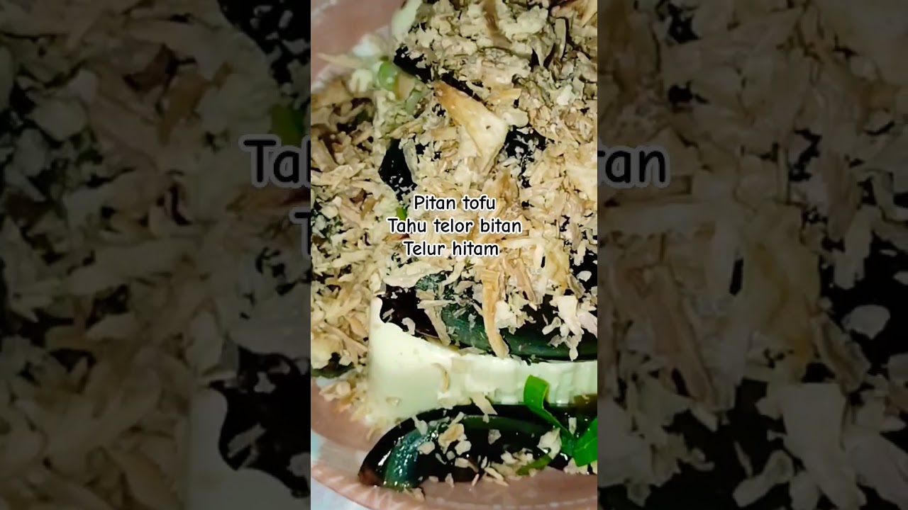 Telor pitan ll pitan tofu makanan khas Tionghoa #shorts