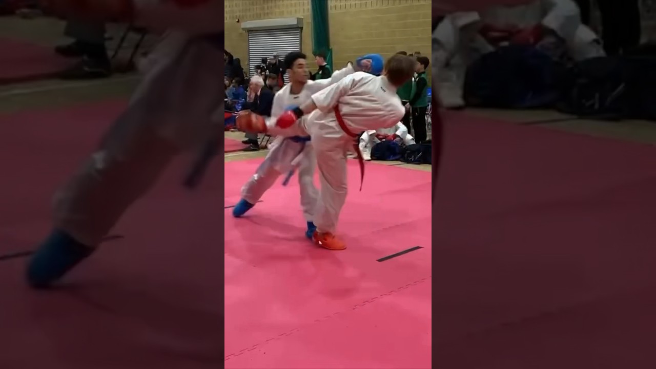 Karate kumite at the moment UK 