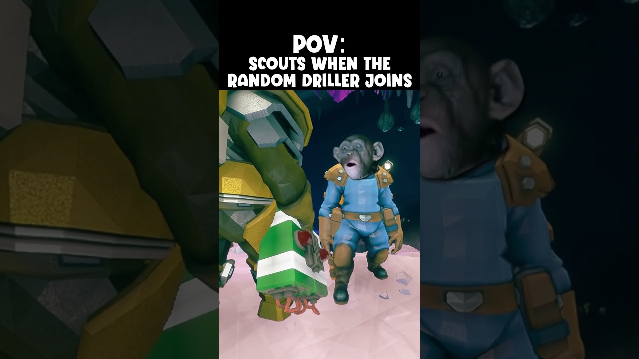 Scouts When Random Drillers Join | Deep Rock Galactic
