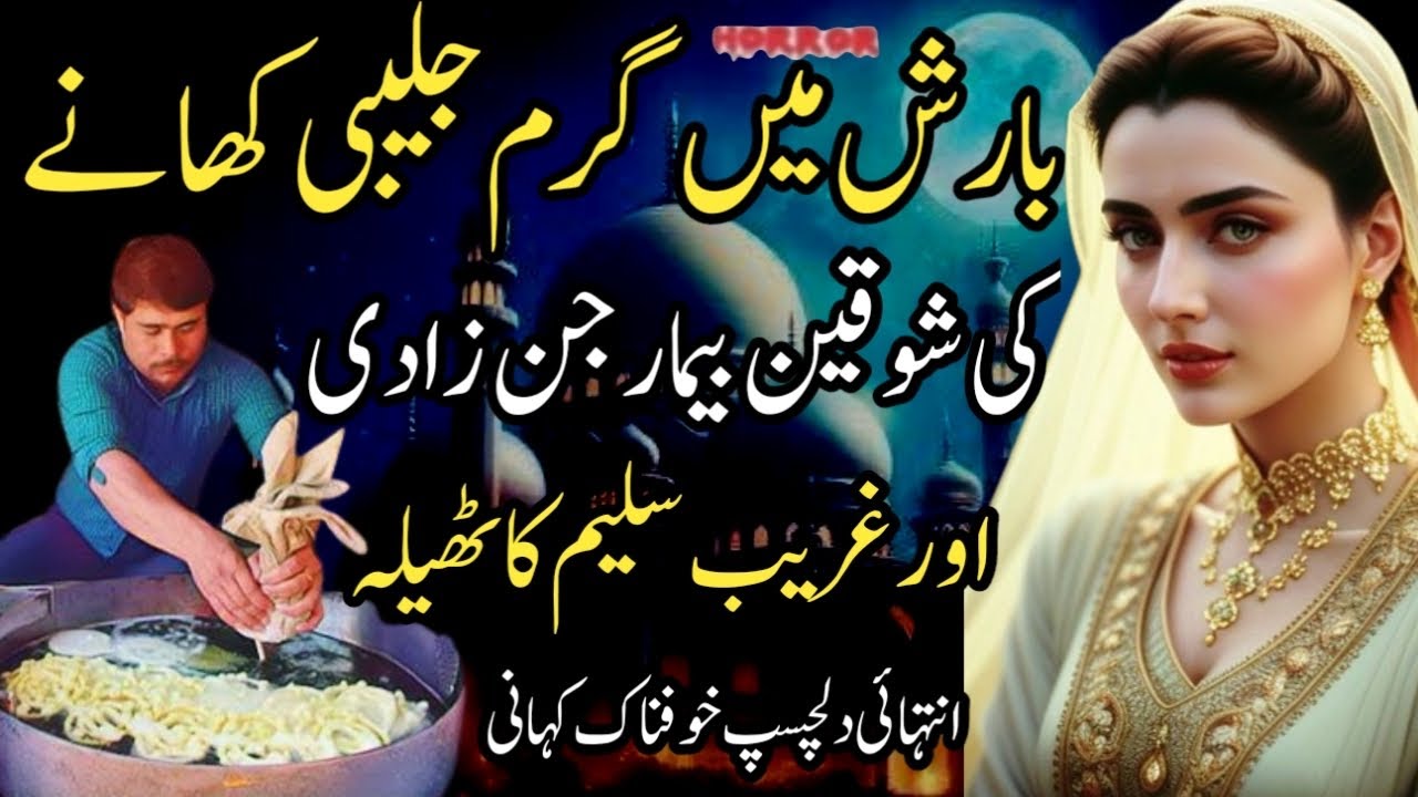 Barish Mein Garm Jalebi Khany ki Shoken Shahi Jinzadi Aur Ghreeb Theely Wala Larka